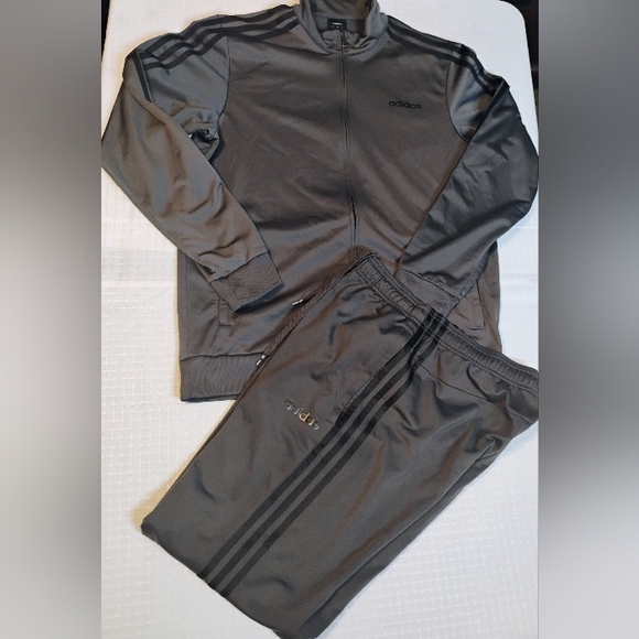 Adidas Gray Tracksuit M/L - Picture 1 of 9